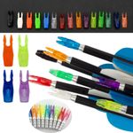 50X Archery Arrow Nock Asymmetry Pin1 Nock Plastic Tail Arrow Shaft DIY Bow Hunt