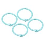 Loose Leaf Binder Rings (30mm/1.2 Inch) 4Pcs, Steel Key Ring Clips