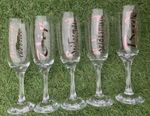 Personalised Wedding/Champagne Prosecco Flutes/Glass Bride/Bridesmaid Gift / Hen