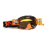 RIP N ROLL HYBRID FULLY LOADED GOGGLES MOTOCROSS MX ENDURO RnR BLACK ORANGE