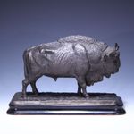 Count von Krockow von Wickerode (1826-1871) Sculpture WISENT - 2nd third 19