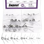 45 Piece Torsion Spring Assortment Kit 15 Sizes Stainless Steel DIY Repair New
