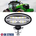 For John Deere Tractor 5R 6R 7R 8000 8R 9R Oval Cab LED Work Light Flood Beam