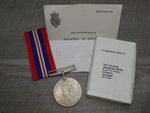 100% Original Full Size British WW2 War Medal 1939-1945 & Ribbon & Slip dw172