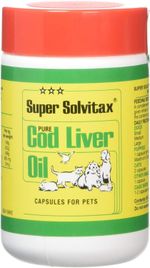 Pure Cod Liver Oil for Dogs (90 Capsules 40g) - Helps Maintain Healthy Skin