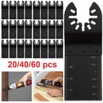 20-60PCS Oscillating Saw Blades Set Multi Tool Blade Wood Plastic PVC Cutter UK