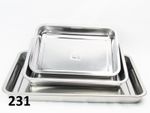 BAKING DEEP TRAY/ROASTING/DEEP OVEN/BAKEWARE TRAY/OVEN DISH-STAINLESS STEEL-SIZE