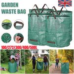 100-500L Garden Waste Bags Refuse Large Heavy Duty Sack Grass Leaves Rubbish Bag
