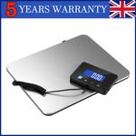 200kg Heavy Duty Digital Scale 440lb Stainless Steel Platform Detachable Display