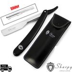 BARBER CUT THROAT STRAIGHT SALON SHAVING RAZOR SHAVE RASOIRS RASOI POUCH + Pouch