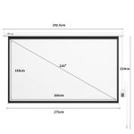 120" Electric Projector Screen 16:9 Motorised Projection Screen Matte White