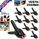 1/6/10Pcs Large Spring Clamps Set Heavy Duty Market Tarpaulin Quick Grip Clips
