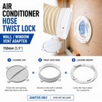 Air Conditioner Hose Twist Lock – Wall / Window Vent Adapter 150 mm (5.9″)