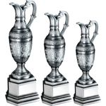 Hex Golf Trophy Award Antique Gold Resin 2 Sizes Free Engraving RF762-TD