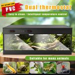 100x40x40CM Reptile Terrarium PVC Snake Tank Vivarium Habitats with Thermostat