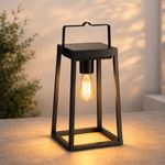 Auraglow Solar & USB Rechargeable Outdoor Lantern LED Garden Table Hanging Lamp