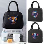 Printed Lunch Bag Thermal Cool Bags Picnic Adult Kids Food Storage Lunch Box