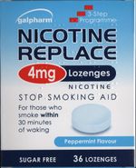 Nicotine Replace Lozenges 4mg x36 Sugar Free Galpharm Stop Smoking FlatPack RM48