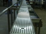 made to measure Stainless steel peanut rail complete with perforated inserts