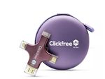 Clickfree Ultra 128GB Universal Photo & Video Backup Device w/ AI Editing Suite