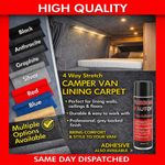 4 Way Stretch Campervan Carpet Van Lining VW T5 T6 Transit Sprinter Trim Fix