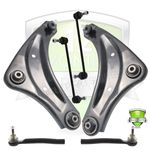 FOR Nissan Juke Front Wishbones Suspension Arms Inc Drop Links & Track Rod Ends