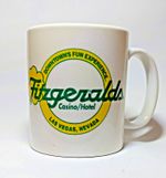 Vintage Las Vegas Fitzgerald's Hotel Casino Mug 1990s Collectable
