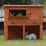 3FT RABBIT HUTCH / GUINEA PIG RUN / DELUXE PET HUTCHES / FERRET CAGE PETS HOUSE