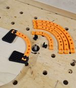 CORNER RADIUS JIG SET FOR ROUTER WOODWORKING