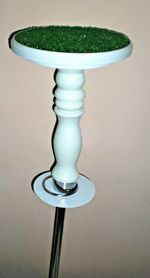 Falconry Block Perches White 6" Top,AstroTurf, Portable 5 in1, at discount
