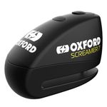 Oxford Screamer Motorcycle Disc Lock Alarm 7mm Motorbike Scooter Black New