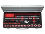 KTC 3/8in Drive 25pc 6-Point Socket Wrench Set TB325A