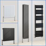 Bathroom Designer Radiator Flat Panel Oval Column Towel Rail Central Heating Rad
