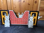Vintage Magic Trick  children wooden - "Run Rabbit Run" 