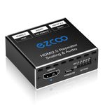Ezcoo HDMI 2.0 Audio Extractor 4K 60Hz PS5 1080P 120Hz 4:4:4 HDCP 2.2 CEC D-olby