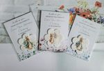 Personalised Christening Baptism Peter Rabbit Flopsy Seed Paper Favours