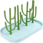 Safe Multi-Purpose Baby Bottle Drain Rack with Detachable Brackets in Blue