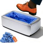 Hands-Free Automatic Shoe Cover Dispenser with 100 Non-Woven Shoe Covers, Non-El