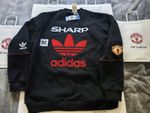 2026 Manchester United x adidas Bring back 90/92 Sweatshirt Black. Size Large 