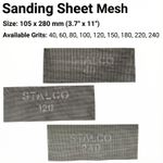Sanding Sheet Mesh Abrasive Strips Hand Sander Plaster Metal 40-240 GRIT 105x280