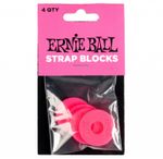 Ernie Ball PINK Strap Block Securely Fasten Guitar Instrument Strap 100% Genuine