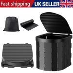 Portable Folding Car Toilet Outdoor Travel Emergency Toilet Camping With 12 Bags