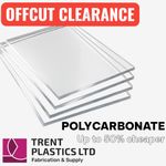 4mm Clear Polycarbonate Sheet – Surplus Offcuts | Discounted | Cut to Size
