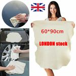 Large Natural Chamois Leather Car Cleaning Cloth Washing Absorbent Drying Towel