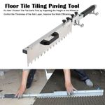 820mm Tile Leveler Flat Sand Leveling Tiling Paving Tool Collapsible with Moving