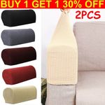 2PCS Removable Arm Stretch Sofa Couch Chair Protector Armchair Covers Armrest UK