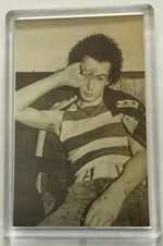 Sid Viscous , Young, Black & white, Sex Pistols, 70's Punk Band, fridge magnet