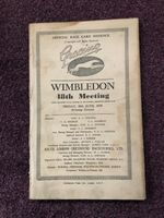 Greyhound racing race card / programme pre war Wimbledon 30th June 1939