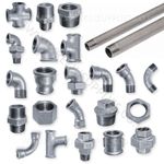 GALVANISED MALLEABLE IRON PIPE FITTINGS BSP WATER STEAM AIR GAS GALV TUBE BSPT