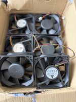 6pcs of DC Delta AFB1212SH-6F82 12V 0.80A PWM Fan 120mm x 25mm 4-Pin - TESTED